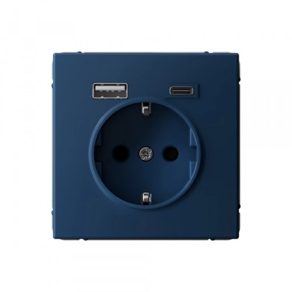 Розетка USB Systeme Electric ArtGallery встраиваемая аквамарин USB-A/ Type-C (SE GAL001132)