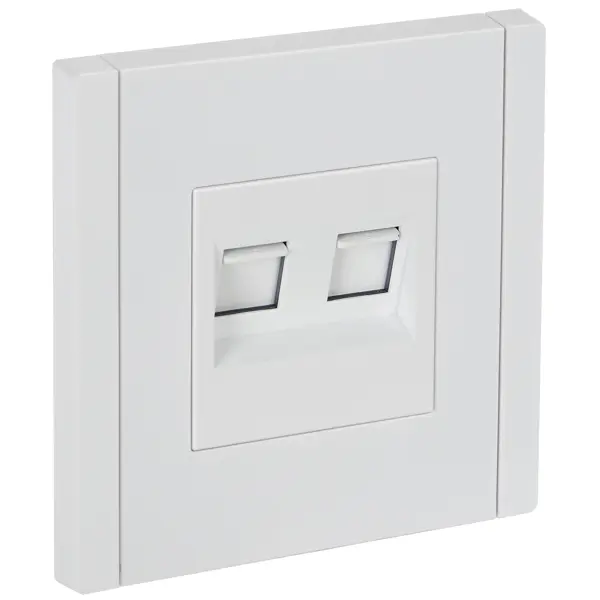 Розетка встраиваемая двойная IEK Forte&Piano RJ45 cat 5е цвет белый