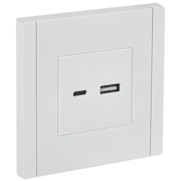 Розетка встраиваемая USB A-C IEK Forte&Piano цвет белый