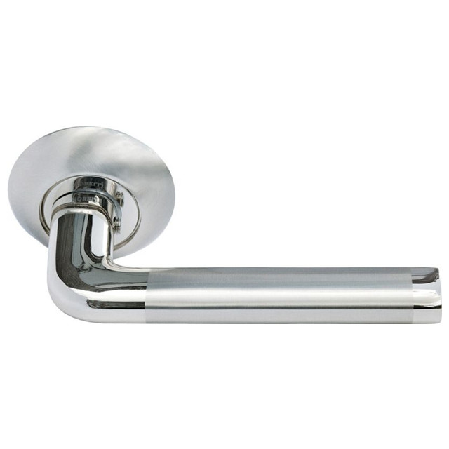 ручка дверная MORELLI MH-03 SN/CP никель белый/хром