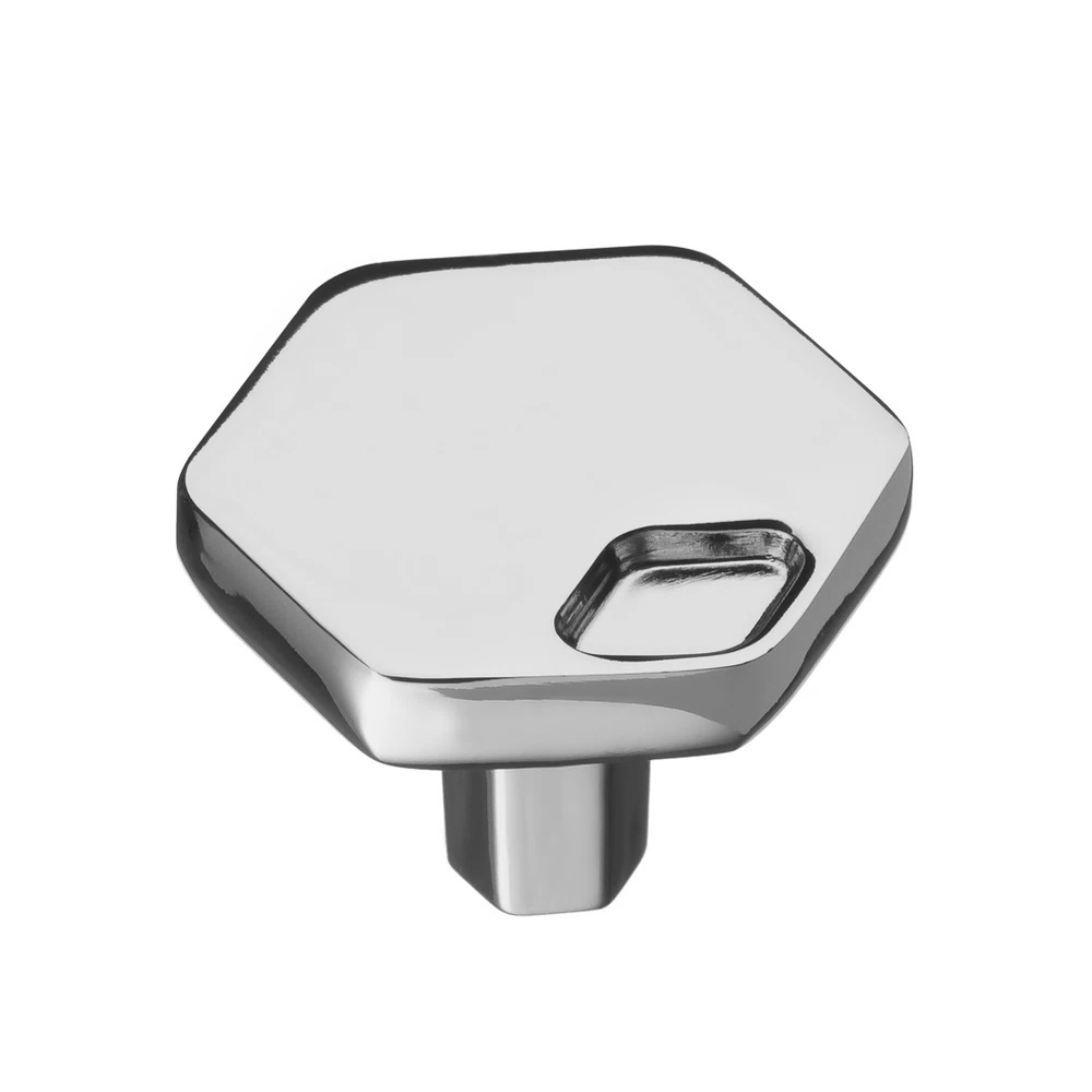 Ручка-кнопка мебельная Kerron Metallic 33 мм металлическая хром (K-2370)