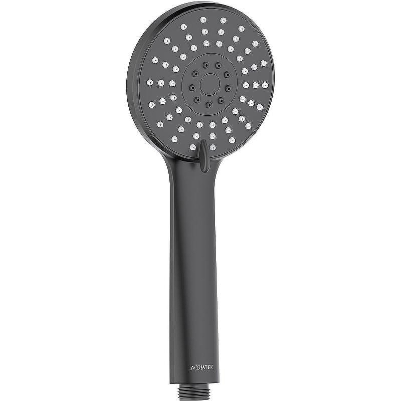 Ручной душ Aquatek Бетта 100 3 jet AQ2009MB Черный матовый