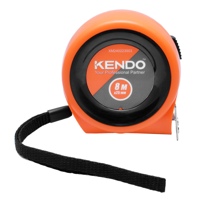 рулетка KENDO 8мх25мм с автостопом