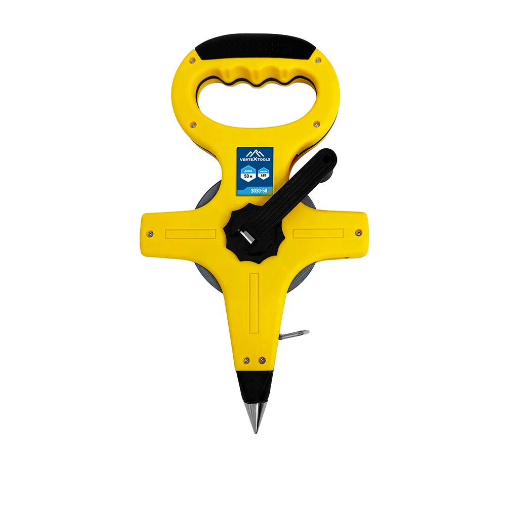 Рулетка Vertextools геодезическая магнитная 50 м x 13 мм