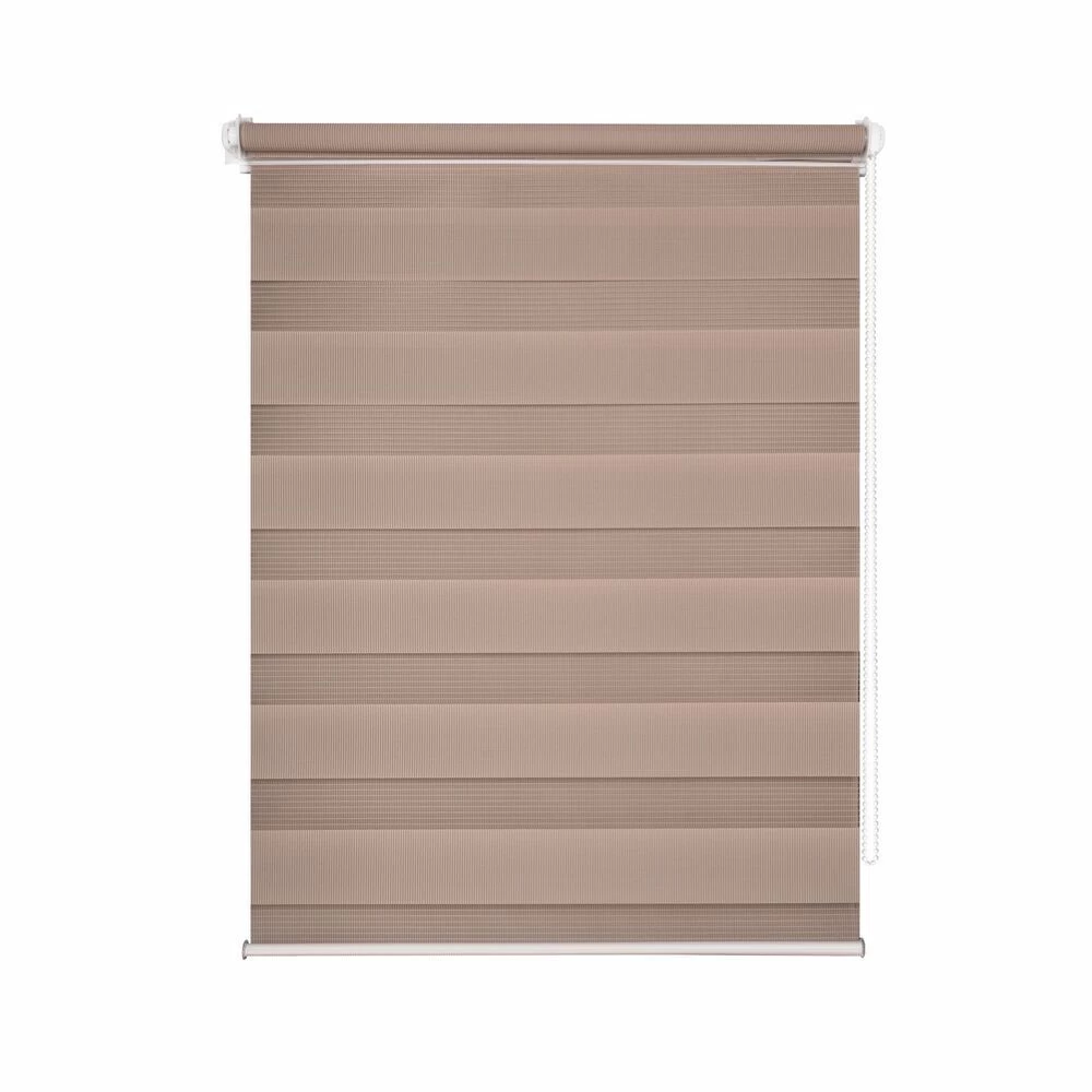 Рулонная штора день-ночь 60х160 см Domlegrand Easy Fix бежевая