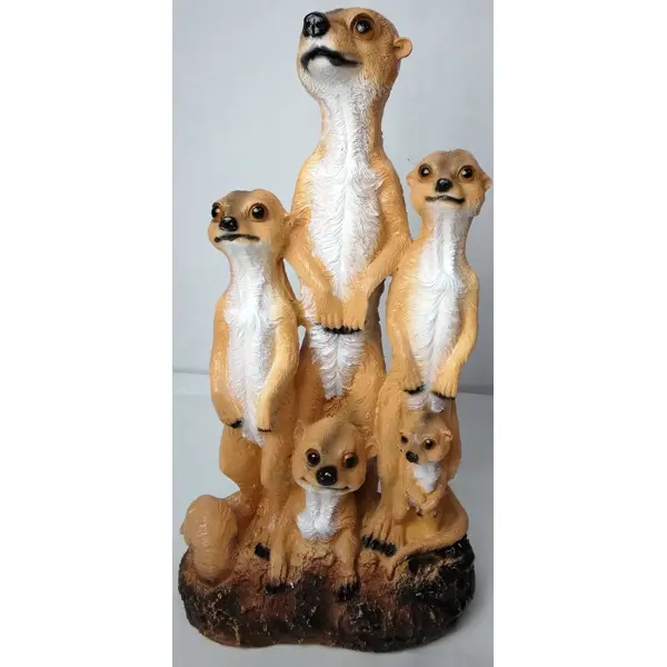 Садовая фигура Семья сурикатов 39x22x14 см