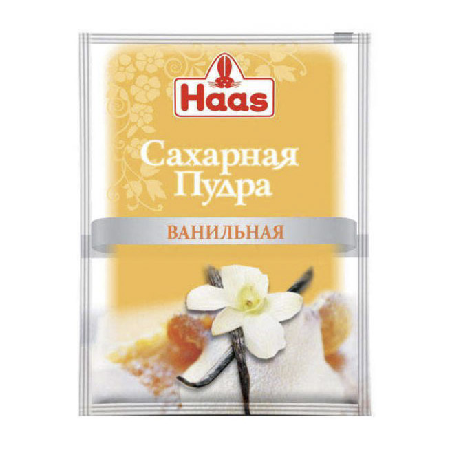 Сахарная пудра Haas с ванилью 80 г