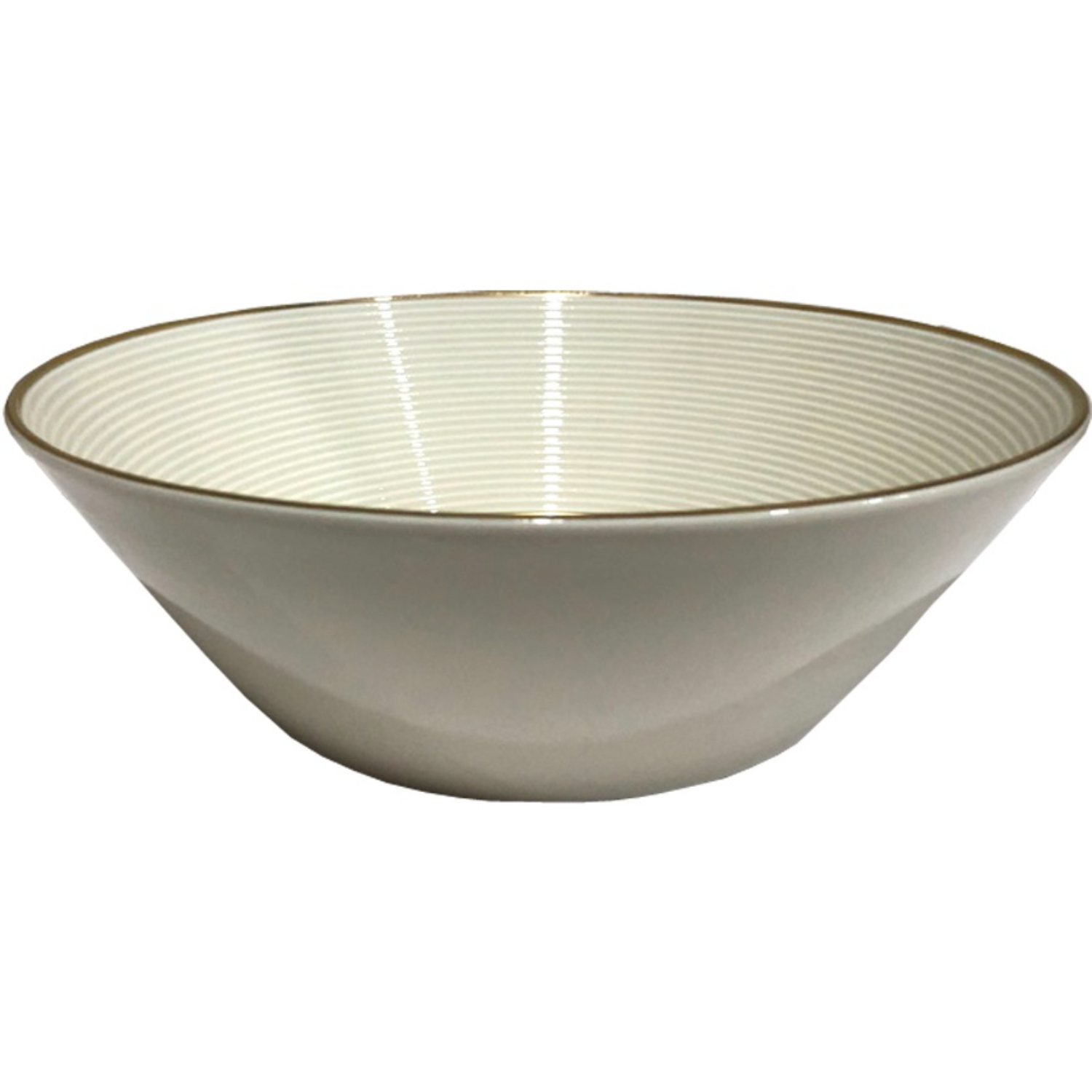 Салатник Thun 1794 круглый Lea отводка золотая, ivory 24 см