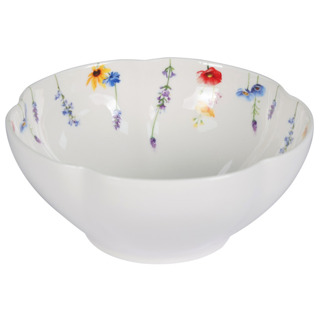 салатник TODELIA Цветы/Flowers 14,3см 0,46л костяной фарфор