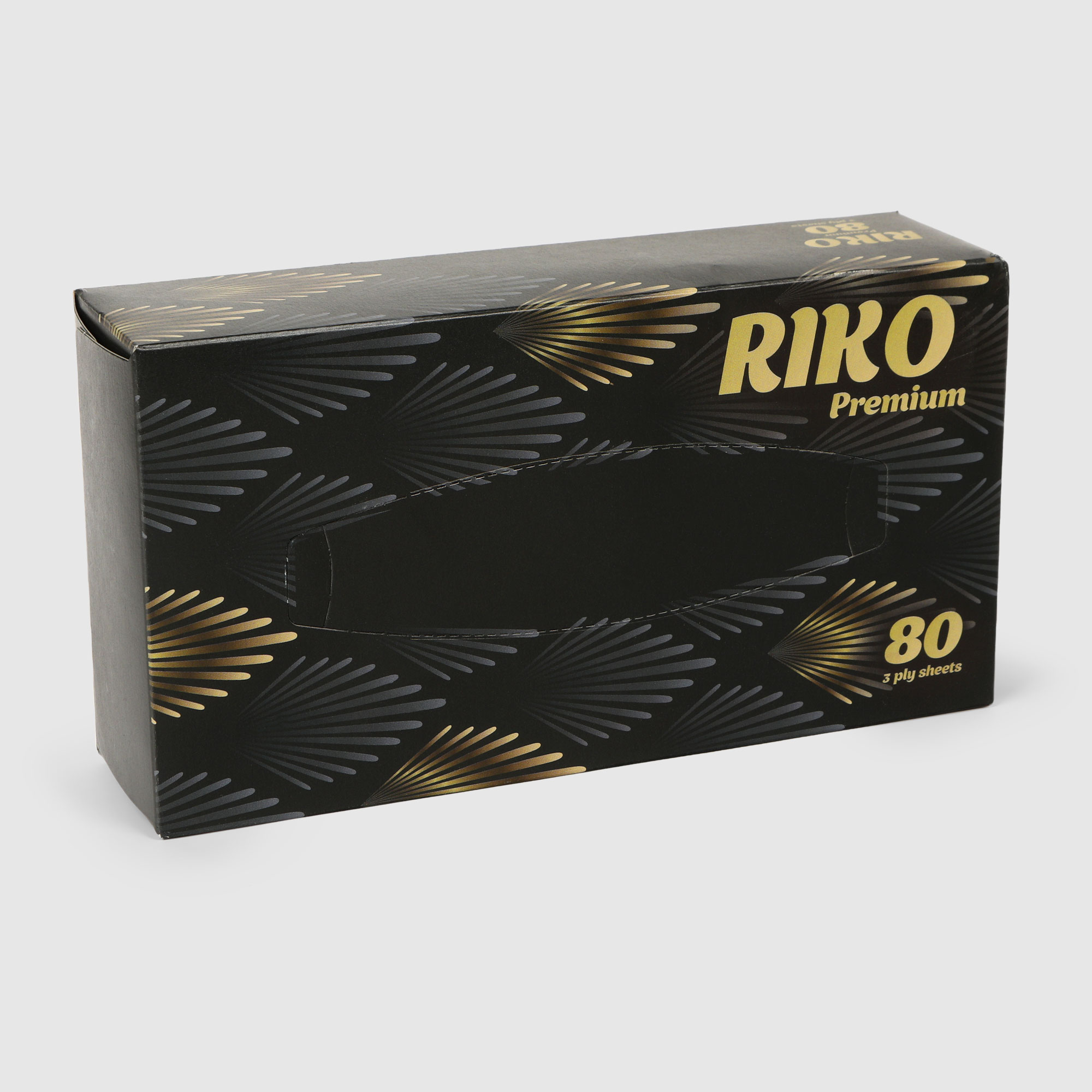 Салфетки бумажные Riko бамбуковые 3-слойные 80 шт