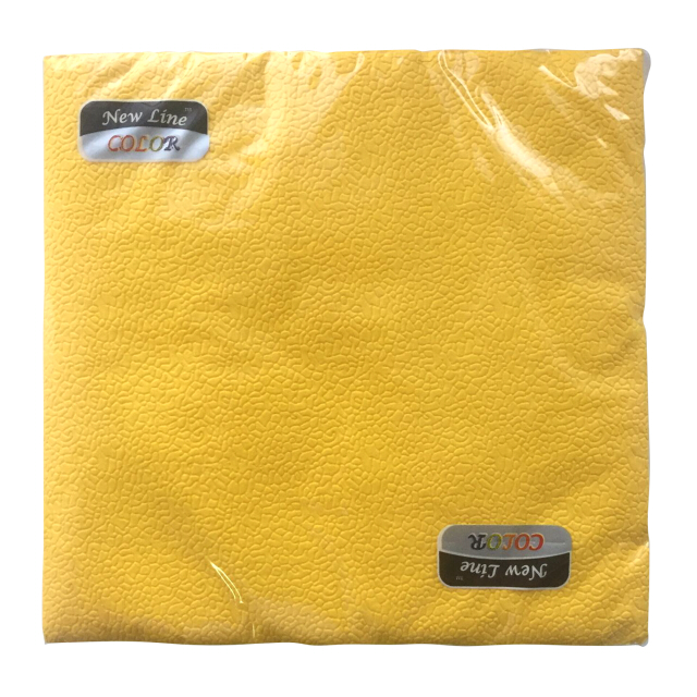 салфетки NEW LINE Color Желтые 2-слойные 33х33см 20шт