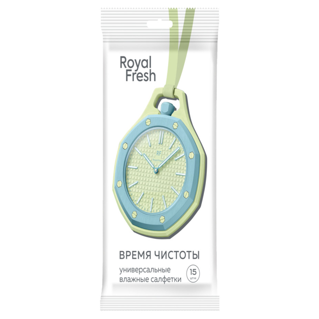 салфетки влажные Fresh Royal универсальные 15шт