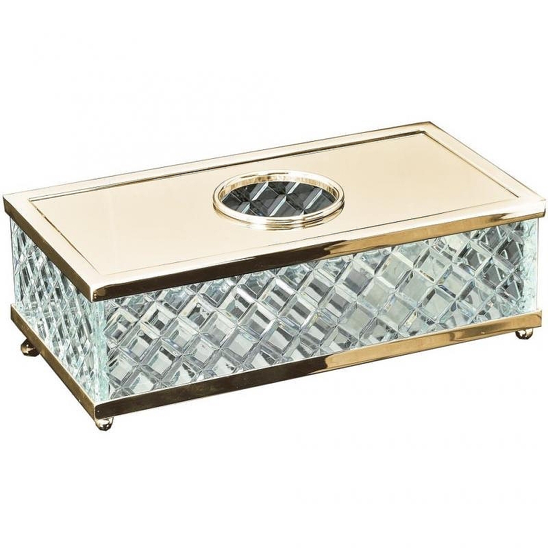 Салфетница Boheme Murano Cristal 10232 Золото
