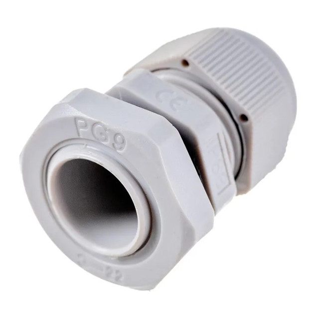 сальник DORI PG9 диаметр проводника 4-8 мм IP54 4шт