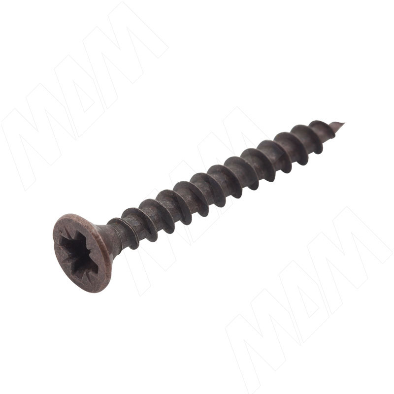 Саморез с потайной головкой под крест, 3.5x30, бронза (VT3,5 X 30 ZBR)