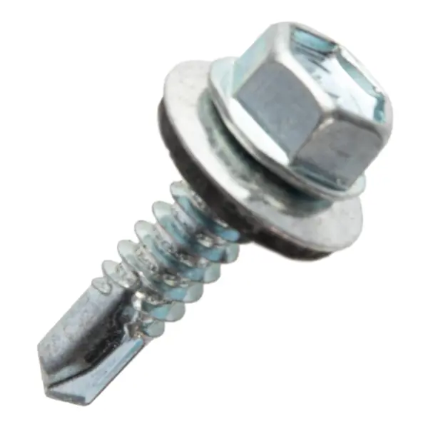 Саморезы кровельные по металлу с пресс-шайбой 6.3x25 80 шт.