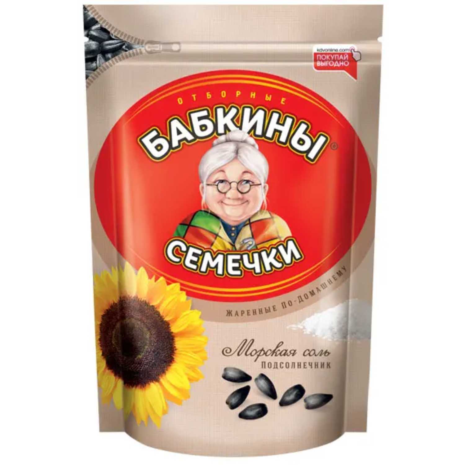 Семечки Бабкины семечки жареные, соленые 300 г