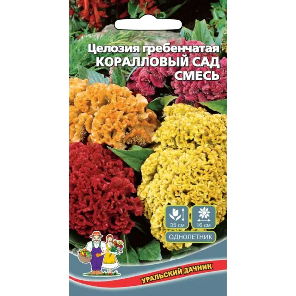 Семена цветов Уральский дачник целозия гребенчатая Коралловый сад