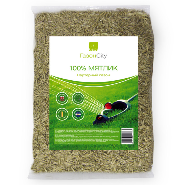 семена газонной травы Мятлик 100% 0,3 кг