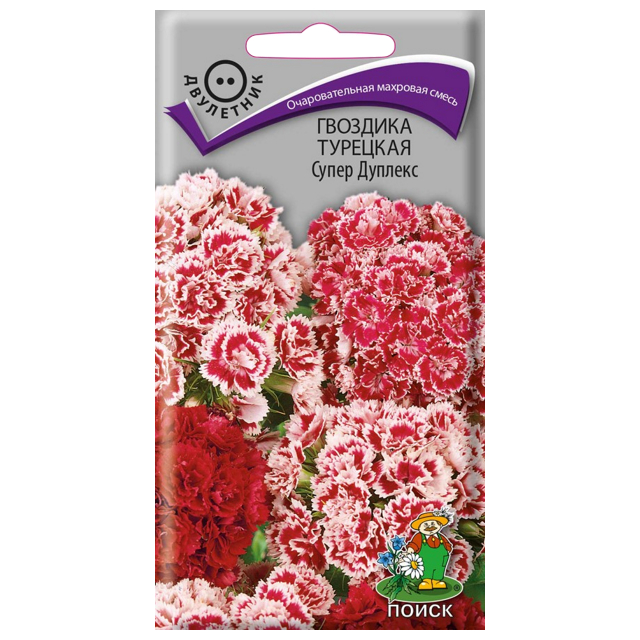 семена Гвоздика Турецкая супер дуплекс ПОИСК 0,3г