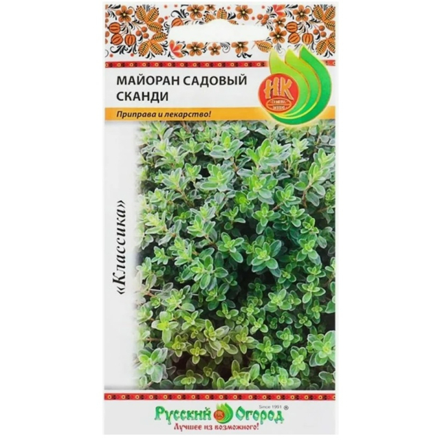 семена Майоран РУССКИЙ ОГОРОД Садовый сканди 0,1г
