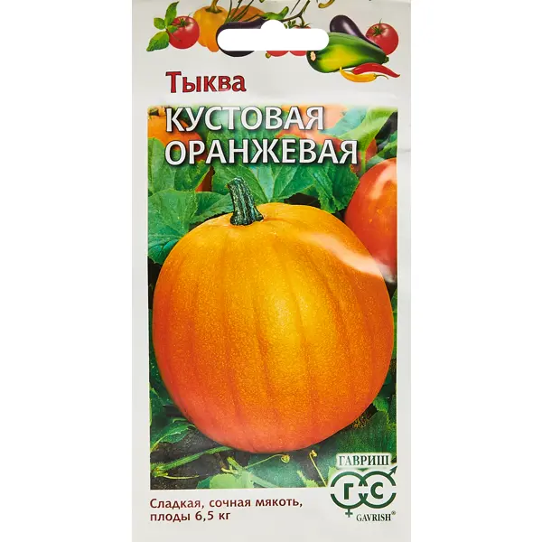 Семена овощей Гавриш тыква кустовая оранжевая