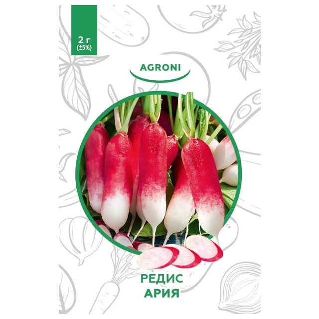 семена редис Ария АГРОНИ 2г XS