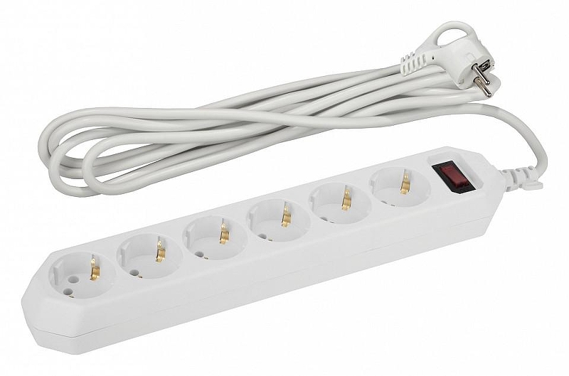Сетевой фильтр Эра USF-6es-5m-W-BOX Б0037264 цвет Белый