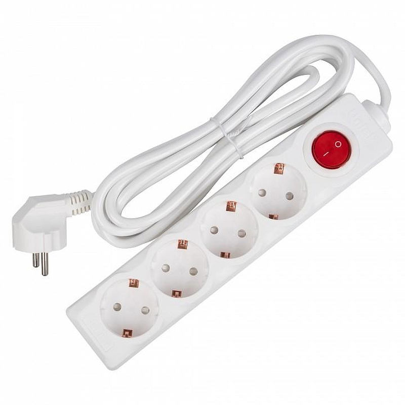 Сетевой фильтр Uniel S-GCD4 02927 цвет Белый