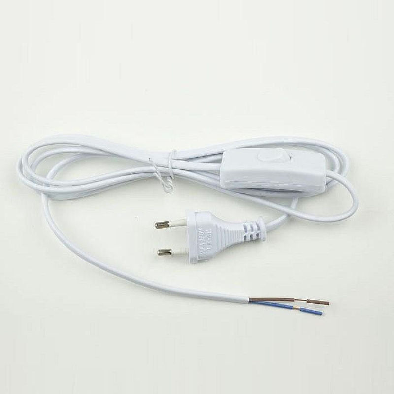 Сетевой провод с выключателем Uniel UCX-C10-02A-170 UL-00004428 цвет Белый