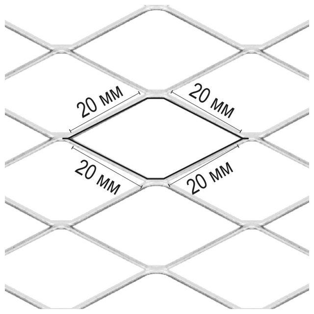 сетка металлическая оцинкованная STRECK 15х1м ячейка 20х20мм