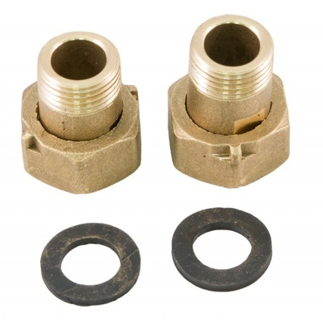 сгон для счетчика DN15 3/4" ВР х 1/2" НР с обратным клапаном 2шт