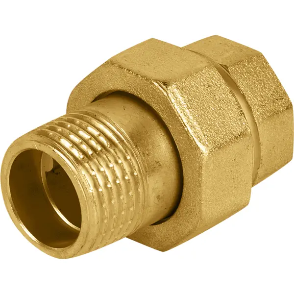 Сгон прямой американка Aquabeam 1/2" ВР-НР мм латунь