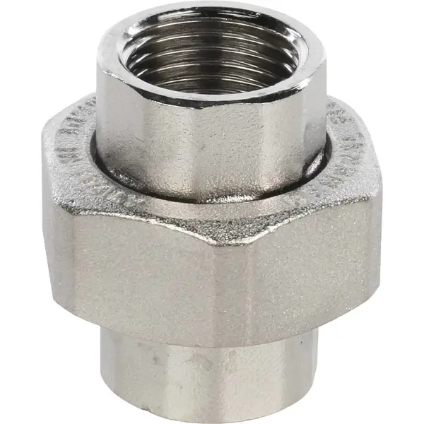 Сгон прямой американка Stout 1/2" ВР мм никелированная латунь