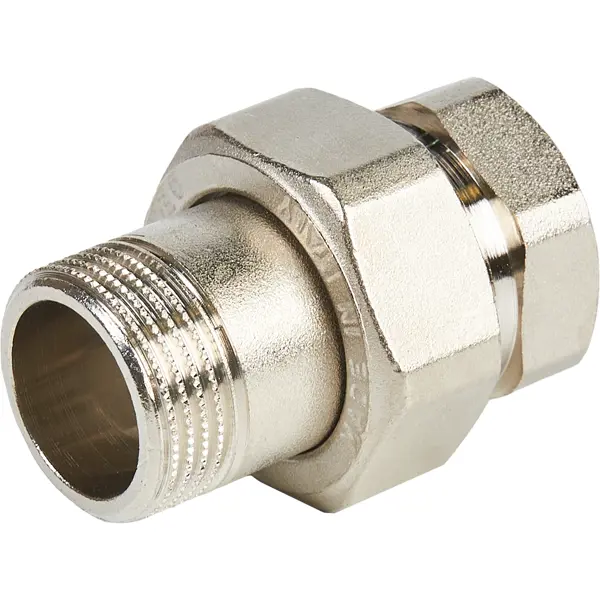 Сгон прямой американка Stout 3/4" НР-ВР мм латунь