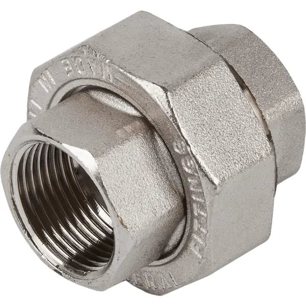 Сгон прямой американка Stout 3/4" ВР мм никелированная латунь