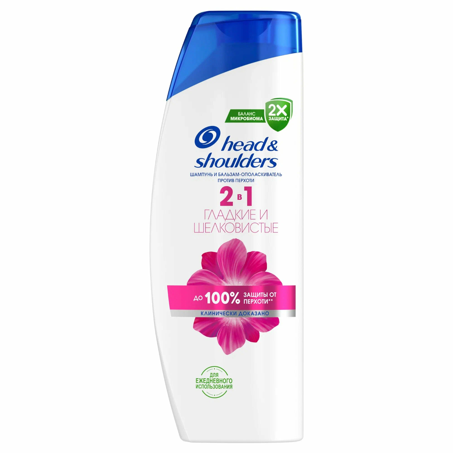 Шампунь-бальзам Head & Shoulders против перхоти 2в1 гладкие и шелковистые 360 мл
