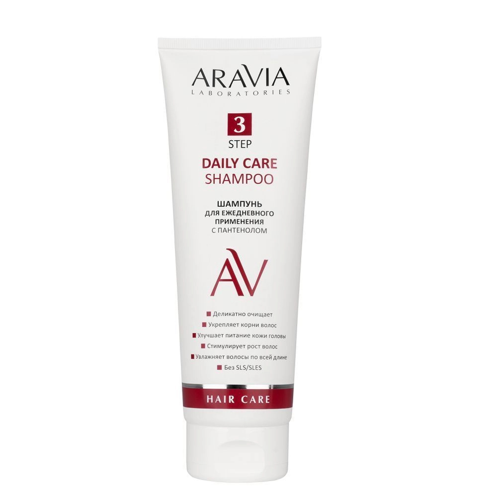 Шампунь для ежедневного применения с пантенолом Aravia Laboratories daily care shampoo, 250 мл