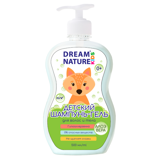 шампунь Dream Nature Kids для волос и тела 500 мл
