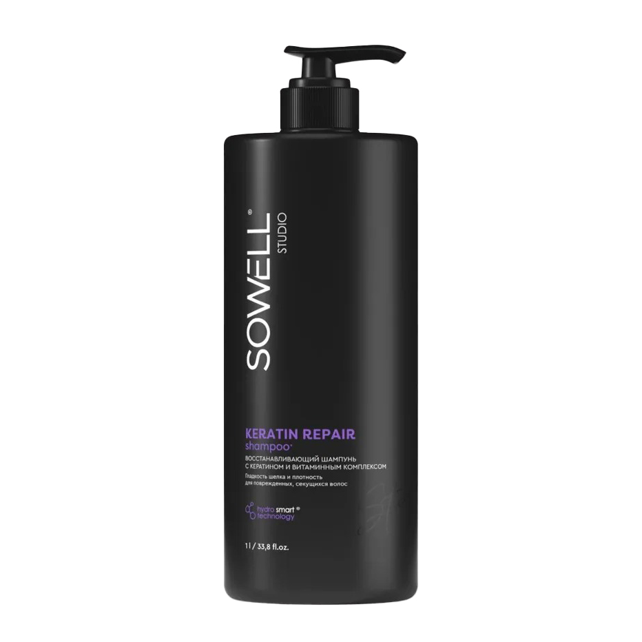 Шампунь Sowel Keratin Repair для волос 1 л
