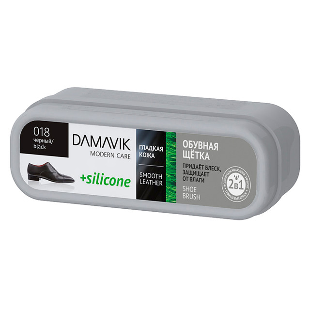 щетка для обуви DАМАVIК Silicone черная для гладкой кожи