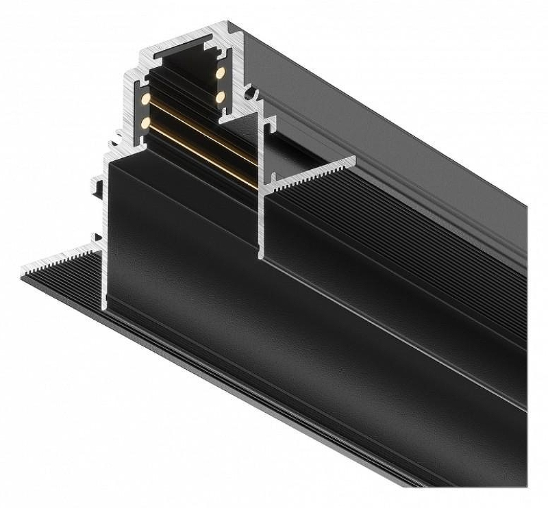 Шинопровод Maytoni Magnetic track system Gravity Busbar trunkings Gravity TRX010-422B цвет арматуры Черный
