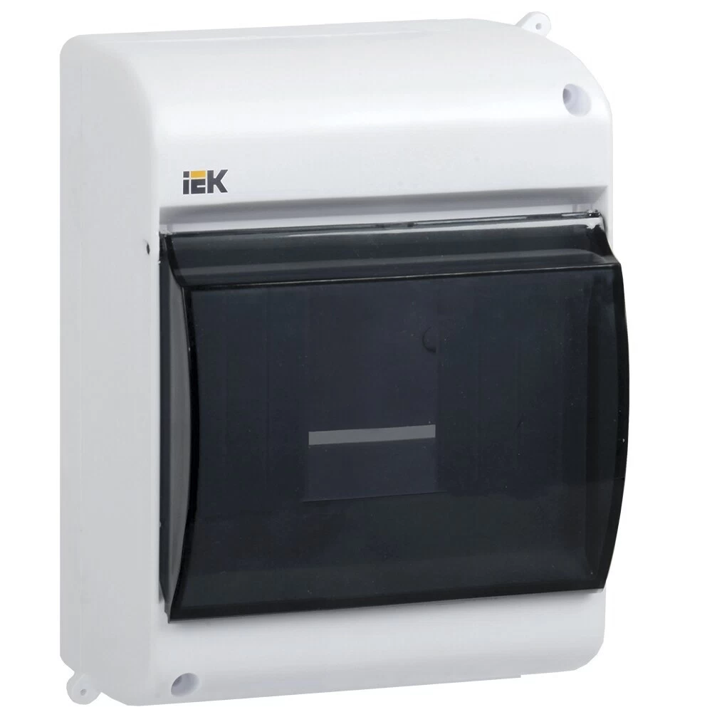 Щит распределительный навесной IEK Krepta 3 КМПн пластиковый IP30 146х96х83 мм прозрачная дверь (MKP42-N-04-30-12)