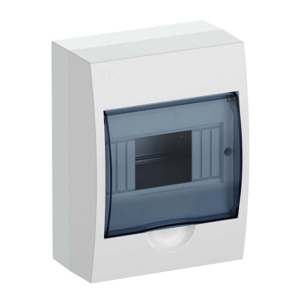 Щит распределительный навесной IEK Krepta 3 ЩРН-П-6 пластиковый IP41 200х150х97 мм прозрачная дверь (MKP12-N-06-40-20)