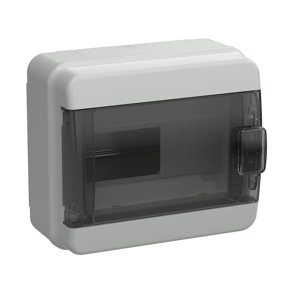 Щит распределительный навесной IEK Tekfor КМПн-8 пластиковый IP65 178х204х114 мм 8 модулей прозрачная дверь (TF5-KP72-N-08-65-K03-K02)