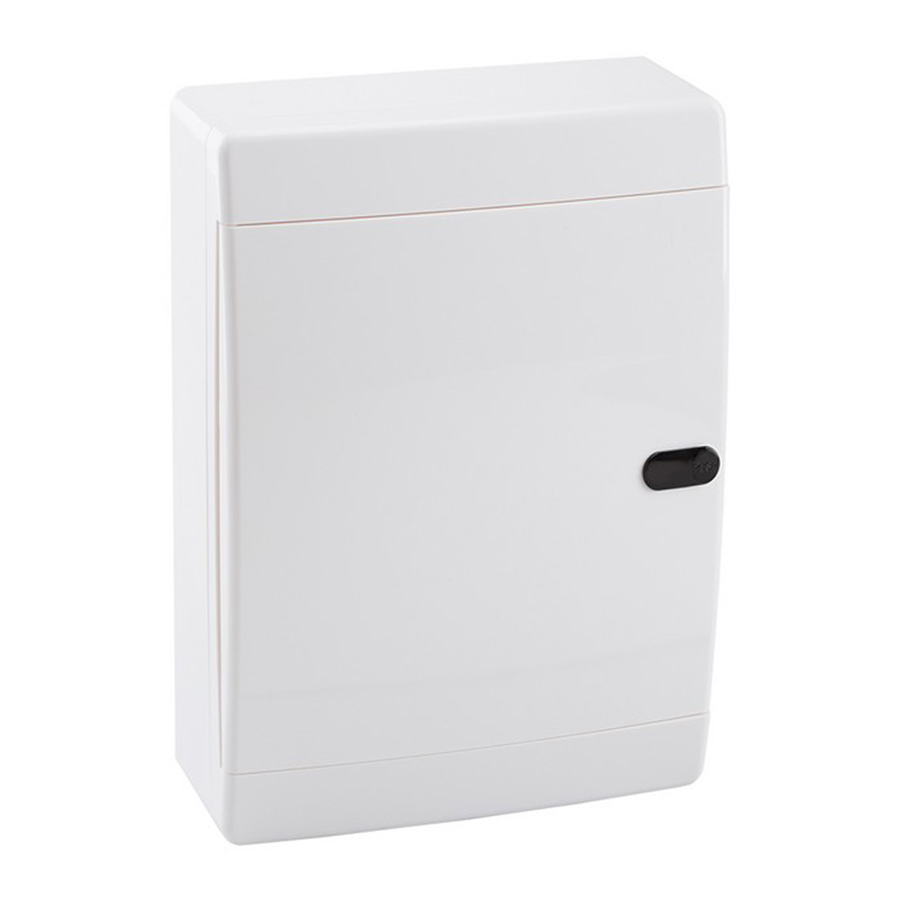 Щит распределительный навесной КЭАЗ OptiBox ЩРН пластиковый IP41 290х236х102,9 мм 18 модулей непрозрачная дверь (145785)