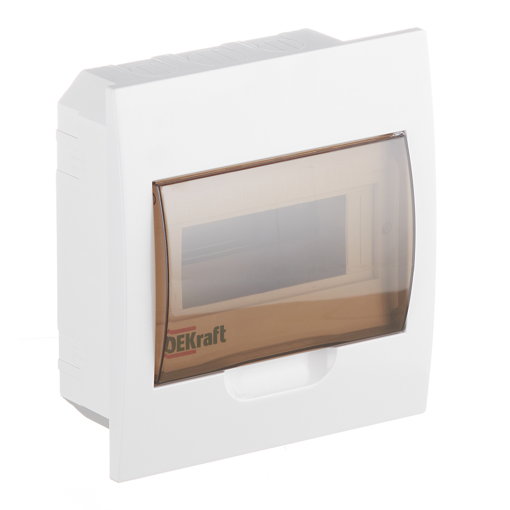 Щит распределительный встраиваемый Dekraft ЩРВ-П-8 пластиковый IP41 220х200х90 мм 8 модулей (31003DEK)