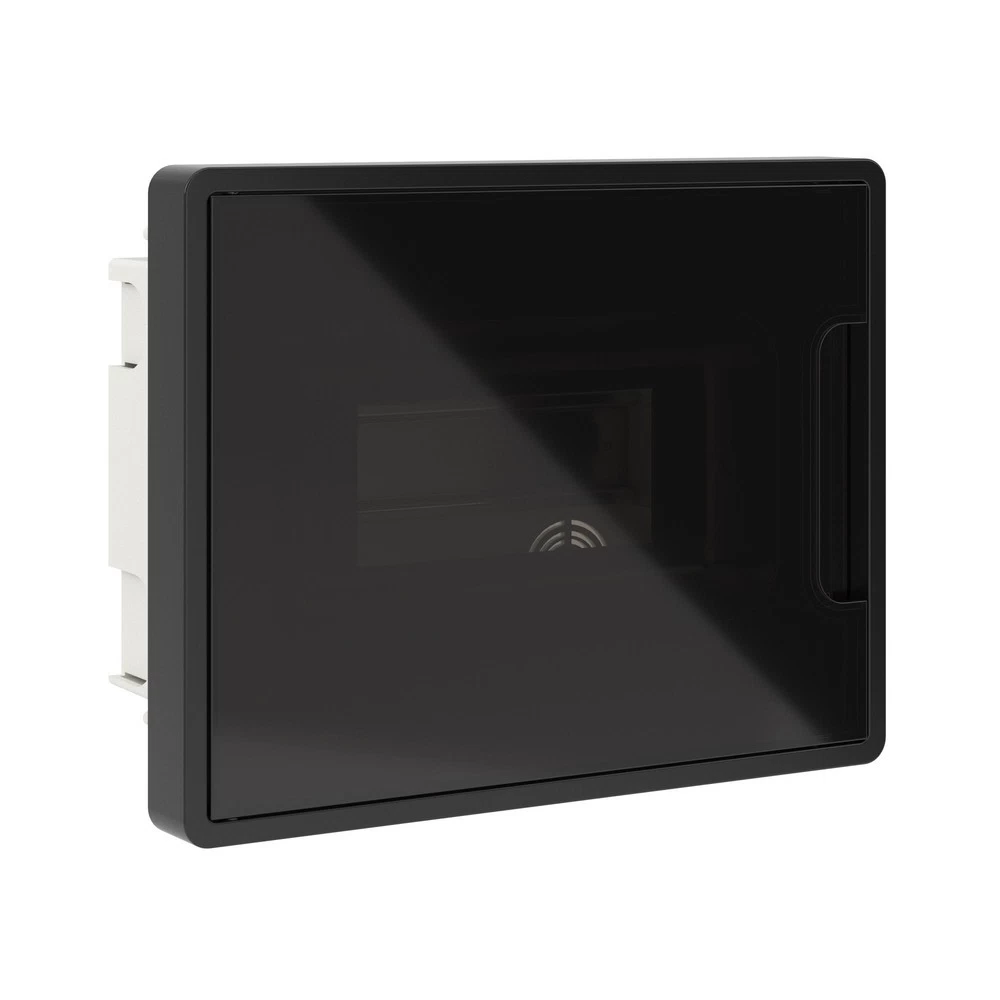 Щит распределительный встраиваемый DKC Frame ЩРВ-П пластиковый IP40 224х181х100 мм 8 модулей черная дверь (F08B1BDDIY)