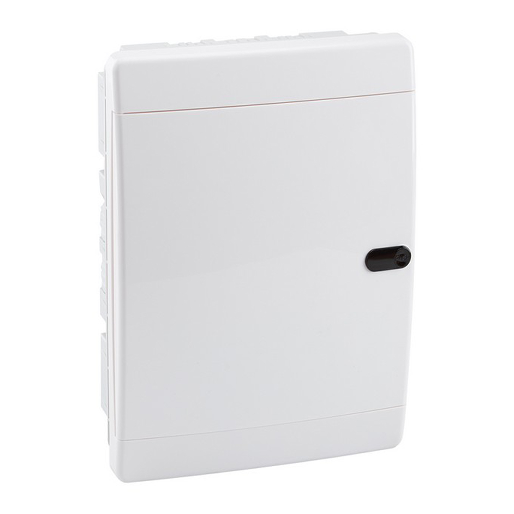 Щит распределительный встраиваемый КЭАЗ OptiBox ЩРВ пластиковый IP41 290х236х102,9 мм 18 модулей непрозрачная дверь (145789)