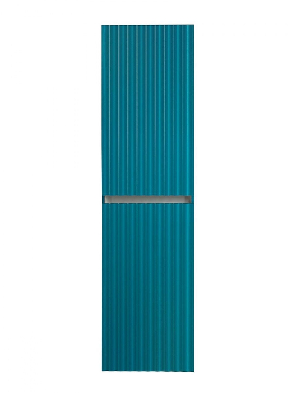 Шкаф пенал Art&Max Elegant 40 AM-ELEGANT-1500-2А-SO-TM-LED подвесной цвет Бирюзовый матовый
